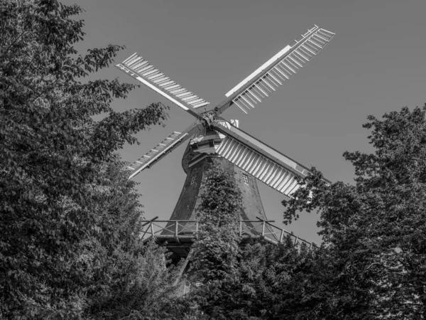 Weser Nehrindeki Bremen Şehri — Stok fotoğraf