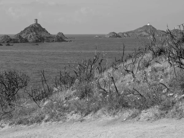 Isola Corsica Nel Mar Mediterraneo — Foto Stock