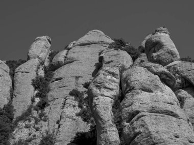 İspanya 'daki Montserrat Manastırı.