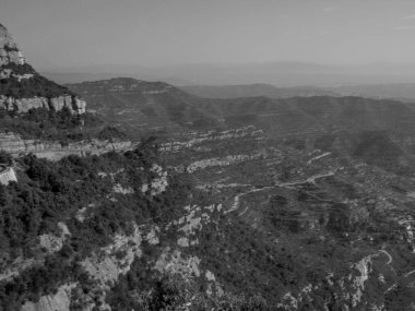 İspanya 'daki Montserrat Manastırı.