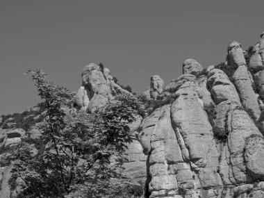 İspanya 'daki Montserrat Manastırı.