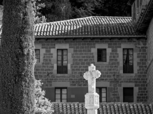 Montserrat Kolostor Spanyolországban — Stock Fotó
