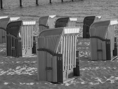 Baltık Denizi 'ndeki Binz plajı