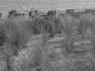Baltık Denizi 'ndeki Binz plajı
