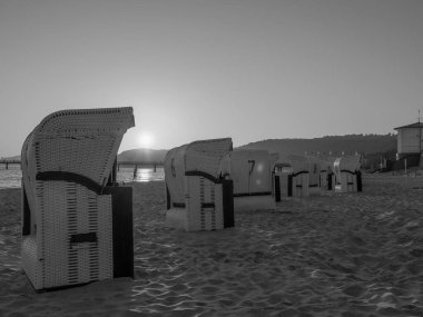 Baltık Denizi 'ndeki Binz plajı