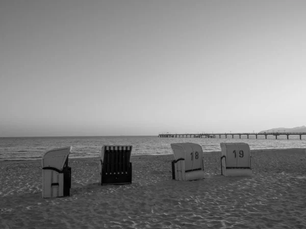 Nascer Sol Praia Binz — Fotografia de Stock