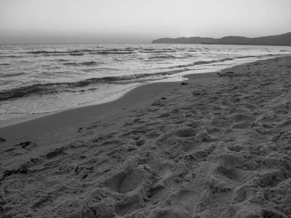 Wschód Słońca Plaży Binz — Zdjęcie stockowe