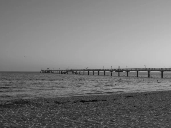 Nascer Sol Praia Binz — Fotografia de Stock