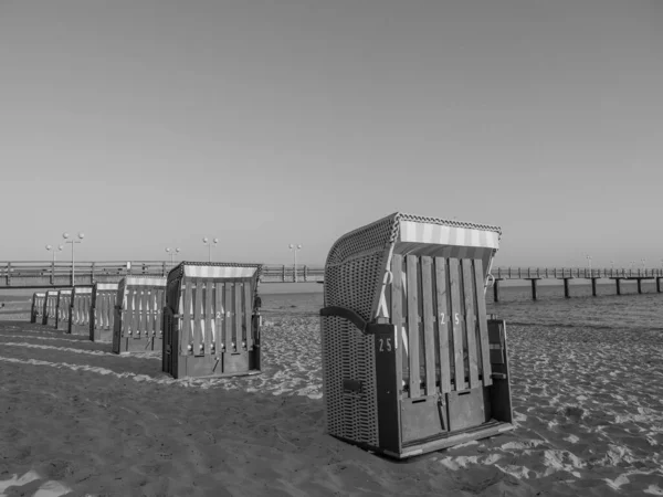 Wschód Słońca Plaży Binz — Zdjęcie stockowe