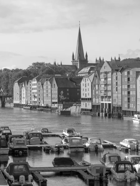 Miasto Trondheim Norwegii — Zdjęcie stockowe