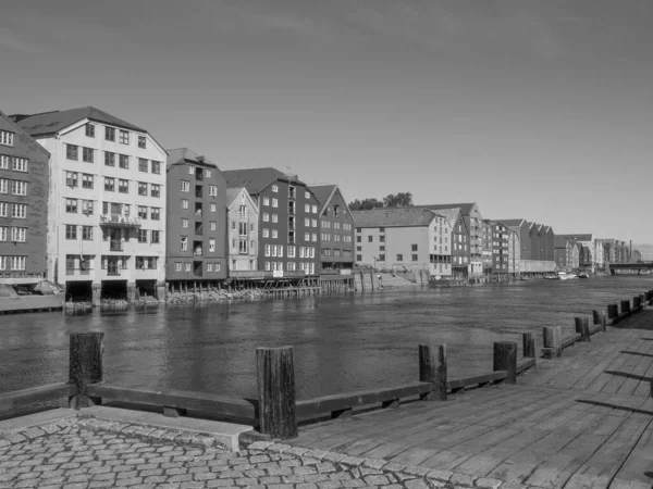 Město Trondheim Norsku — Stock fotografie