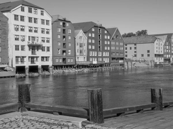 Norveç Teki Trondheim Şehrinde — Stok fotoğraf