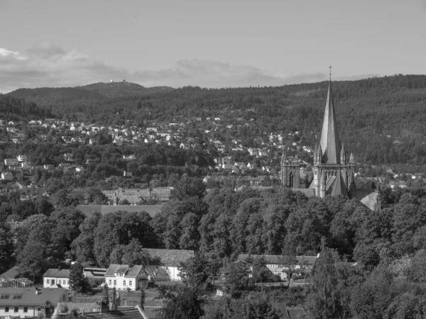 Miasto Trondheim Norwegii — Zdjęcie stockowe