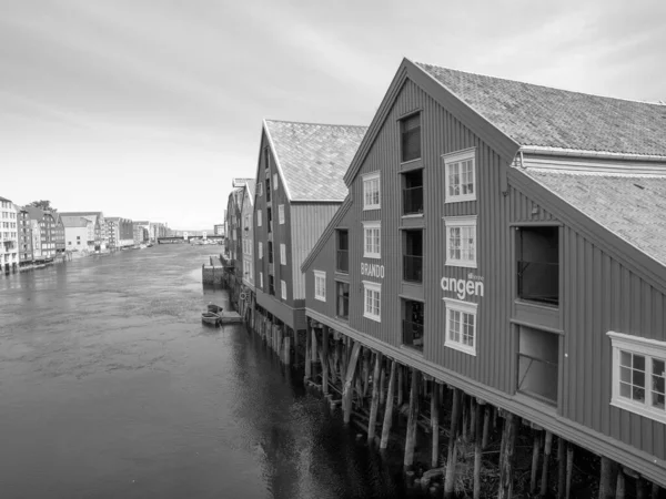 Norveç Teki Eski Şehirler — Stok fotoğraf