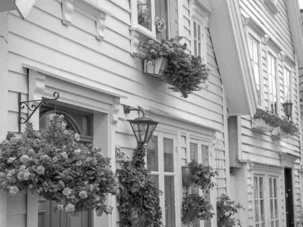 ノルウェーの旧市街は — ストック写真