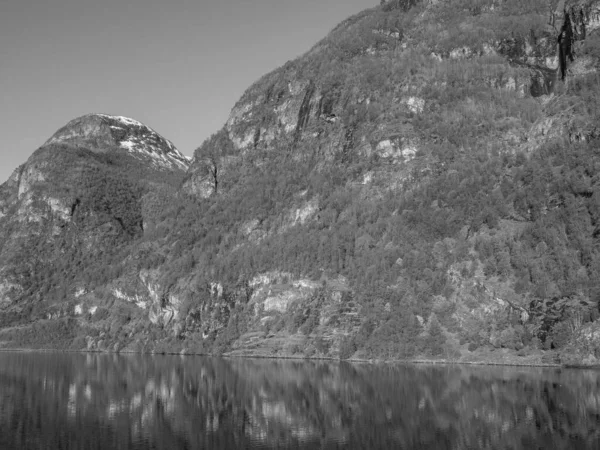 Fjord Hajóút Norvégiában — Stock Fotó