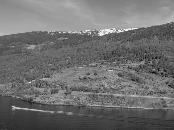 Flam Und Der Aurlandsfjord Norwegen — Stockfoto