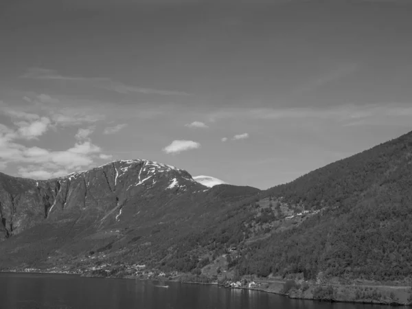 Flam Aurlandsfjord Norsku — Stock fotografie