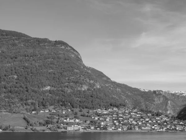 Flam Gli Aurlandsfjord Norway — Foto Stock