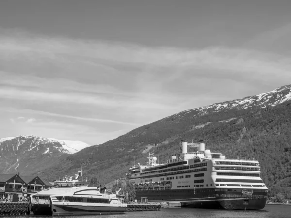 Flam Fiorde Aurlandsfjord Norway — Fotografia de Stock