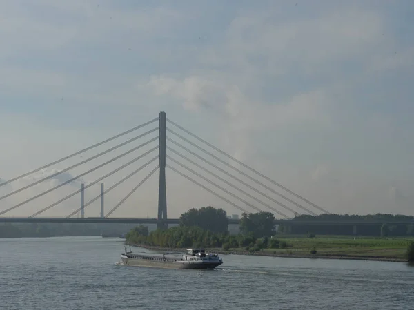 Madrugada Río Rin Alemania —  Fotos de Stock