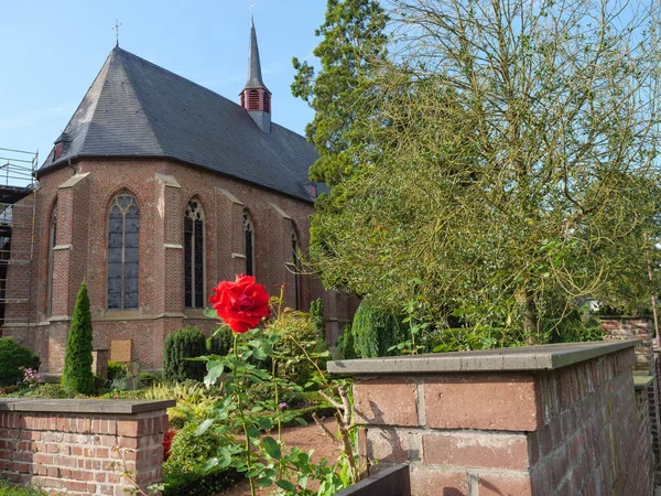 Het Dorp Marienthal Rivier Issel — Stockfoto