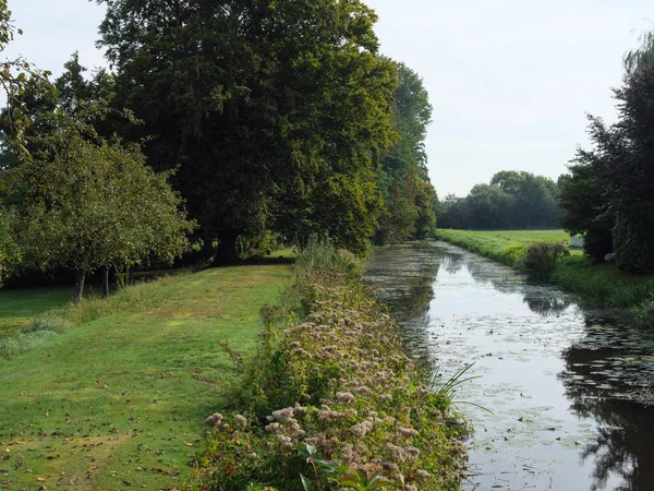 Village Marienthal River Issel — Stock Photo, Image