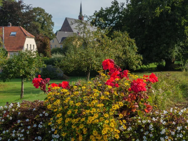 Vesnice Marienthal Řeka Issel — Stock fotografie