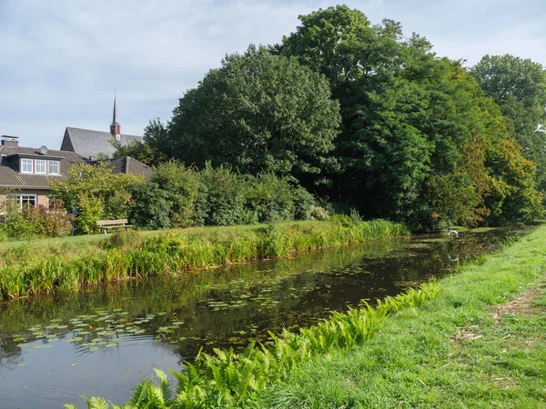 Het Dorp Marienthal Rivier Issel — Stockfoto