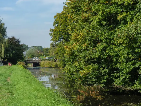 Het Dorp Marienthal Rivier Issel — Stockfoto