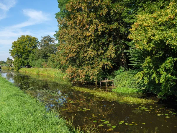 Het Dorp Marienthal Rivier Issel — Stockfoto