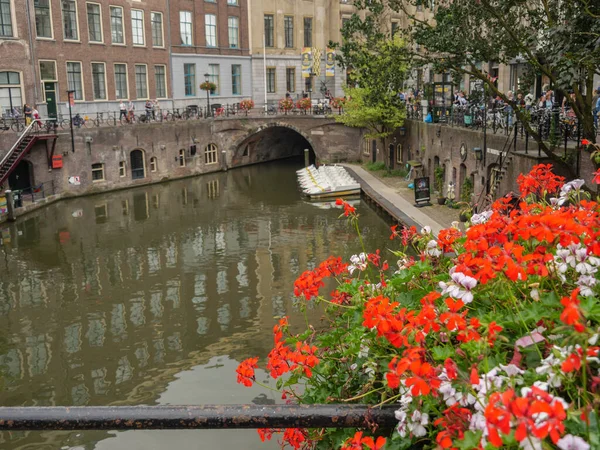 Última Hora Del Verano Ciudad Utrecht Los Países Bajos — Foto de Stock