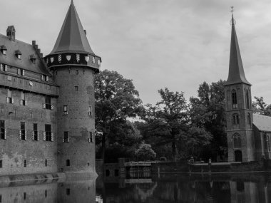 Hollanda 'daki Utrecht yakınlarındaki Haar Kalesi.