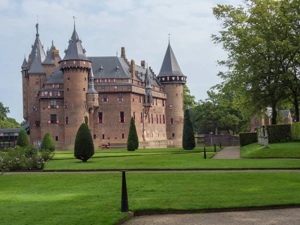 Castillo Haar Cerca Utrecht Los Países Bajos — Foto de Stock