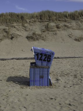 Alman kuzey denizinde küçük bir ada