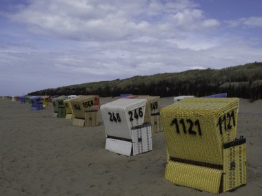 Alman kuzey denizinde küçük bir ada