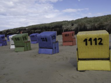 Alman kuzey denizinde küçük bir ada