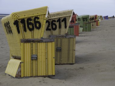 Alman kuzey denizinde küçük bir ada