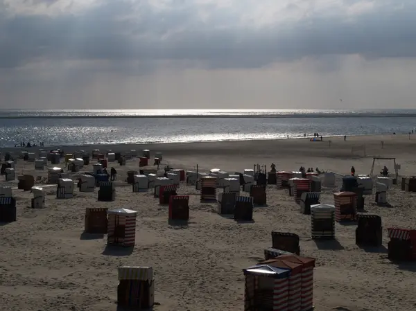 Klein eiland in de Duitse Noordzee — Stockfoto