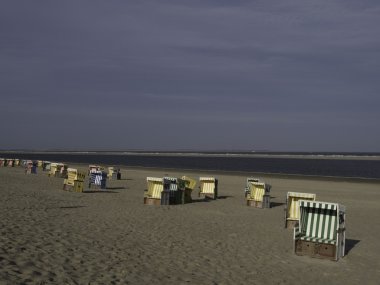 Alman kuzey denizinde küçük bir ada