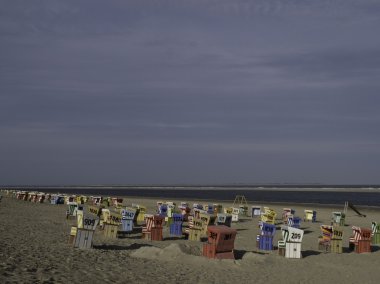 Alman kuzey denizinde küçük bir ada