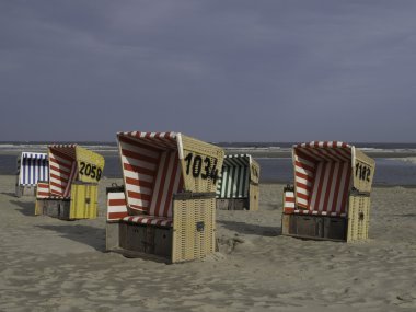 Alman kuzey denizinde küçük bir ada