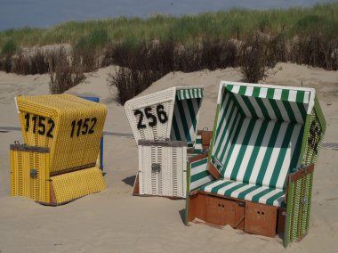 Alman kuzey denizinde küçük bir ada