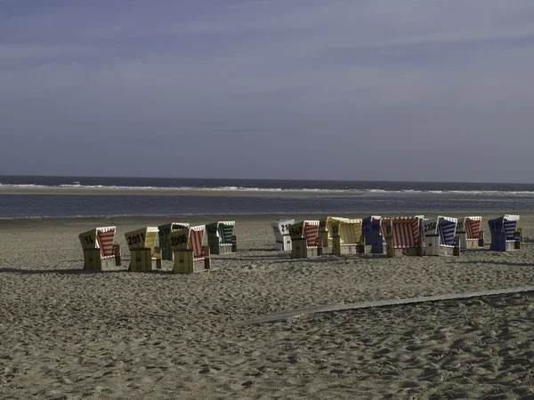 Piccola isola nel mare del nord tedesco — Foto Stock