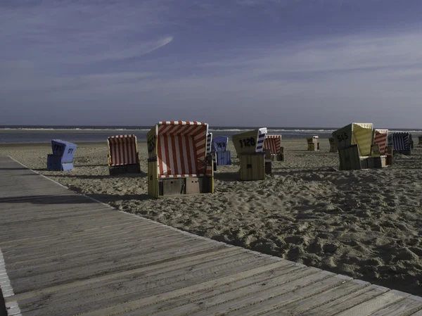 Kleine Insel in der deutschen Nordsee — Stockfoto