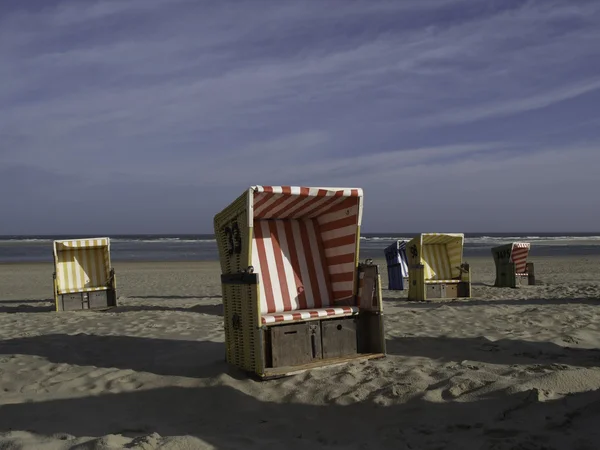 Piccola isola nel mare del nord tedesco — Foto Stock