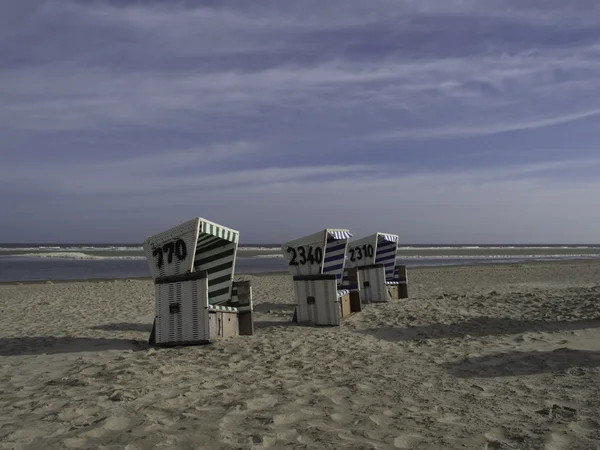 Kleine Insel in der deutschen Nordsee — Stockfoto