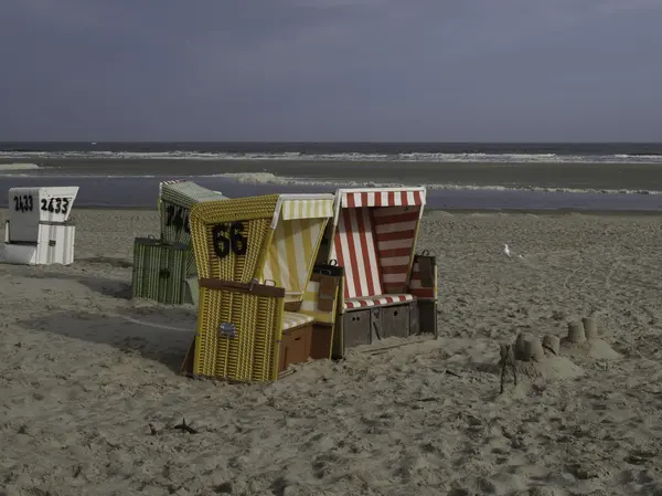 Kleine Insel in der deutschen Nordsee — Stockfoto