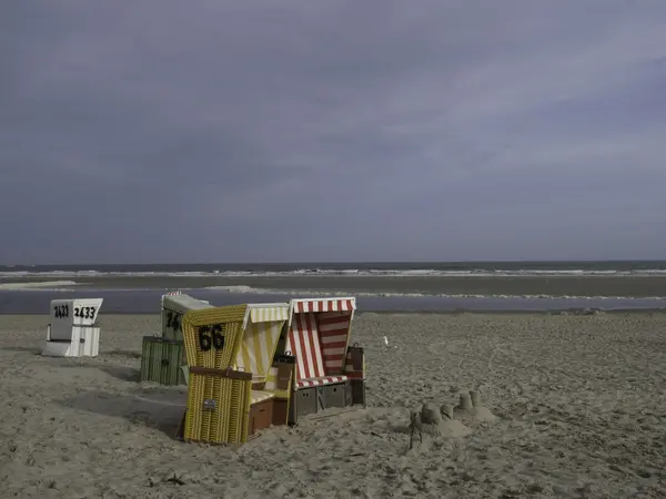 Kleine Insel in der deutschen Nordsee — Stockfoto