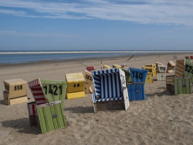 Alman kuzey denizinde küçük bir ada